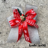 CHRISTMAS RIBBON 2 Inch 17cm READY TO USE