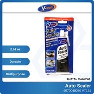 V-TECH 75gm VT131 Auto Sealer Silicone Adhesive Sealant Flexible Gam Tampal Car Bumper Kereta Kalis 