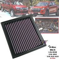 [READY STOCK] Isuzu D-Max Dmax V-Cross 2012-ON High Flow Air Filter Kit For 1.9 2.5 3.0 RZ4E 4JK1 4J