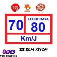 sticker puspakom, lorry sticker  70/80, speed limit#sticker