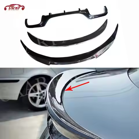 Carbon Fiber Rear Diffuser Front Lip Rear Trunk Spoiler Wing for BMW 6 Series E63 E64 M6 2006-2010 B