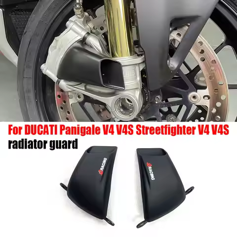 For DUCATI PANIGALE V4 V2 V4S V4R Streetfighter V4 V4S ABS black Motorcycle Front Brake Air Duct Cal