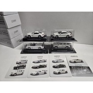 Four White Jingshang 1/64 Mercedes-Benz G55 SL65 Amg CLK GTR CLK DTM Kyosho Alloy Car Models, Comple