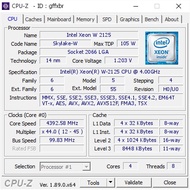 Cpu xeon w-2135 / w 2123 Only Runs 2066 server, Free Thermal Paste,, socket 2066
