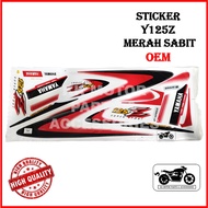[GOOD QUALITY ] STICKER YAMAHA Y125 Y125Z 125Z MERAH SABIT OEM / STRIPE COVERSET MERAH SABIT Y125Z O