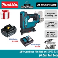 MAKITA 18V Cordless Pin Nailer DPT353 / DPT353Z