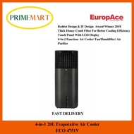 EuropAce Evaporative 4-IN-1 Air Cooler - ECO 4751V. FAST DELIVERY!