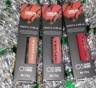 Harga untuk 1 Box isi 12 / Lipstik Terlaris / Lipstik Murah / Implora Lip Cream Matte / 1 Box