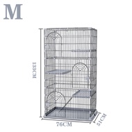 กรงแมว 3 ชั้น 2ชั้น 1ชั้น กรงสัตว์เลี้ยง ขนาดใหญ่ พับได้ต่อเพิ่มได้ กรงแมว  กรงสัตว์เลี้ยง แบบไม่มีล