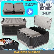 Camping Cooler Box Foldable Ice Cooler Food Storage Box Kotak Ais Box Picnic Food Storage Box Warmer