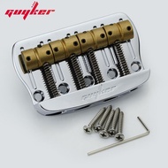 เบสบริดจ์สตริง4 Guyker พร้อมอานม้าทองเหลืองกลึงแบบโบราณตัวแทนที่ Tailpiece