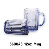 Cawan Plastik 3600AS 12oz/ TRANSPARENT PLASTIC CUP / AS PLASTIC CUP / CAWAN KEDAI MAKAN / CAWAN KATE