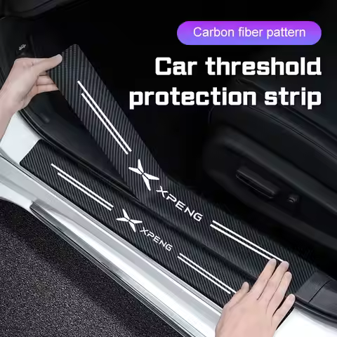 Car Door Sill Stickers Threshold Strip for Xpeng Xiaopeng G3 G3i G6 G9 N5 P5 P7 P7i X9 X2 Leather Ca