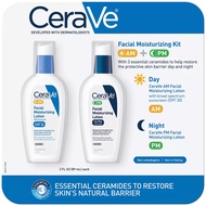 Bộ kem dưỡng ẩm CeraVe AM/PM Facial Moisturizing Lotion có kem chống nắng SPF 30 Oil-Free Moisturize