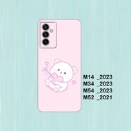 HP Silicone Samsung M14, Samsung M34, Samsung M54, Samsung M52 - Case casing cover Flexible Blackhp