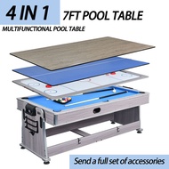 7FT POOL TABLE 4 IN1 BILLIARDS TENNIS TABLE  MEETING TABLE