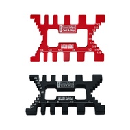 IU .HM-Aluminum Dovetail Jig Precision Tenon Gaps Gauge Woodworking Tenon Caliper Table Saw Depth Ga
