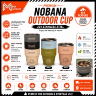 NOBANA Outdoor Cup 304 Stainless Steel Double-Deck Cup Heat Insulation Anti-Scald Portable Swallow C