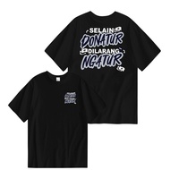 Adult T-shirt Front and Back Besides Donatur No Humidity Combed Cotton Material