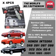 NGK Premium RX Spark Plug - Honda Integra 1.8L B18A B18B B18C Non TYPE R DA9 DB1 DB7 DB8 DC2 DC4 GSR