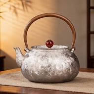 Aerospace Grade Pure Titanium Kettle, High Temp Crystallized Water Boiler for Camping Tea Room Home 