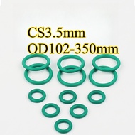 CS3.5mm OD102-350mm Green O-ring gasket sealing ring fluorine rubber, high temperature resistance, o