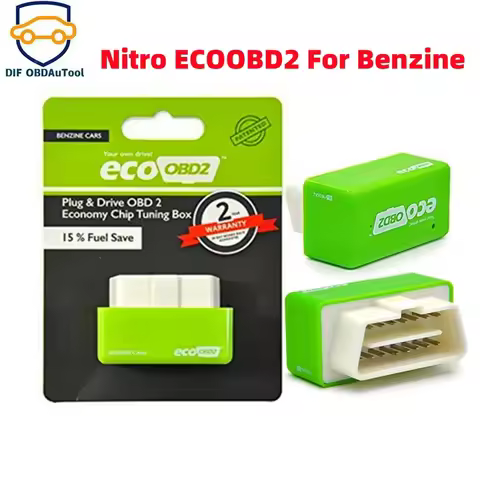 ECO NitroOBD2 Gasoline Benzine Cars Chip Tuning Box Fuel Save More Power Torque Eco OBD2 Benzine Die