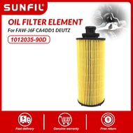 CJ7F Snsc Faw Jiefang เครื่องยนต์รถบรรทุกอะไหล่ไส้กรองน้ำมัน 1012035-90d สำหรับ Faw-j6f Ca4dd1 Deutz