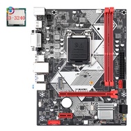 DaB75-H Computer Motherboard Motherboard +I3-3240 CPU LGA 1155 USB 3.0 SATA 3.0 Support Up to 16GB DDR3 1600MHz70961DD