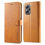 全城熱賣 - 適用於小米 Poco M5 LC.IMEEKE 小牛紋手機皮套（棕色）