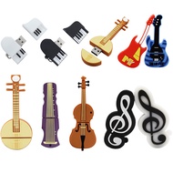 Cartoon Pendrive 128GB USB Stick Guitar Musical Instruments Guitar Model Pendrive 4GB 8GB 16GB 32GB 