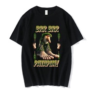 Brr Brr Patapim T Shirt Funny Italian Brainrot Meme Graphic T-shirt Men Women Fashion Clothes Summer