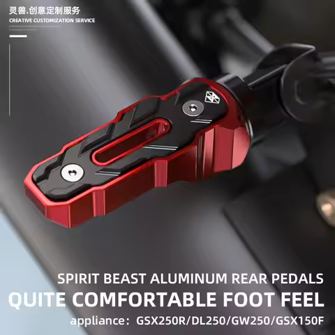 Motorcycle Rearset Footrest Non-slip Pedals Rest Foot Pegs Mount Accessories for Suzuki GSX250R GW25