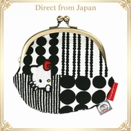 Skater Sanrio Hello Kitty Kogetsu Kiss Lock Wallet Monotone Geometric