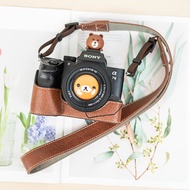 Sony A7M3A7R3 Protective Case A7M4A7R5 Camera Bag ZVE10 Leather Case A7S3 Base Bag A1 Accessories