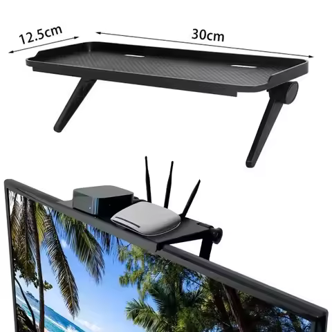 1PC Hot Selling Computer and TV Screen Storage Rack Wireless Router Set-top Box Rack No Perforated S
