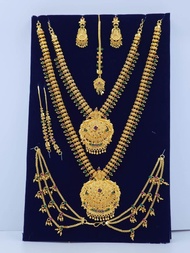 Indian traditional bridal wedding jewellery/Indian temple jewellery/brass base imitation jewellery