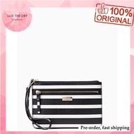 Pre-order: Kate Spade Shore Street Sailing Stripe Tinie Wristlet Black Multi k7348