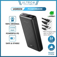 UGREEN Portable Charger 20000mAh PD 20W Powerbank Fast Charging Include 2 USB-C Cables Samsung Galax