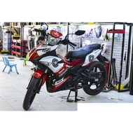 Exciter 150 boss sticker red white black, exciter 150 stamp, exciter 150 boss team, exciter 150 car 