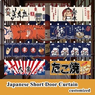 Japanese Door Curtain Sushi Resturant Decor Takoyaki Pennant Izakaya Partition Curtain Oden Bistro B