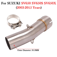 Slip On For SUZUKI SV650 SV650X SV650S 2003 - 2020 2021 2022 Motorcycle 51MM Exhaust Modify Escape M