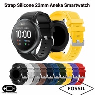 SA Strap Silicone 22mm Fossil Gen 6 5 5E Lite 44mm 45mm Silikon Tali Jam Strap Smartwatch Tali Jam Tangan