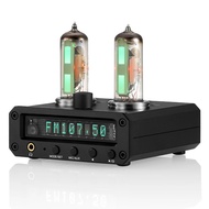 P2-FM Magic 6E2 Preamp Stereo Headphone Amp Sound Level Indicator FM Radio Clock