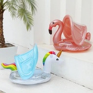 Baby Swimming Float Inflatable Circle Baby Pool Float Ring with SunShade Baby Bathing Swimming Pool 