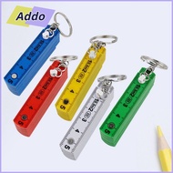 ADDO.PH Folding Ruler, Anti Pinch with Keychain Plastic Ruler, Multi Functional Double-sided Scale 0