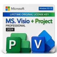 MS Project 2024 Ms Visio 2024 Pro plus Latest product For win 10/11