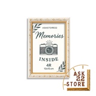 4r 10 x 15 cm Aesthetic Photo Frame with Glass 4 r Photo Frame/ Photo Frame/ Patterned Photo Frame/