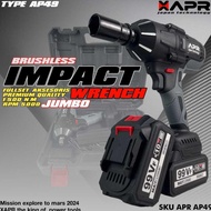 Bor Impact Wrench Cordless Mesin Buka Baut Mobil Baterai Japan Apr