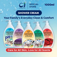 CJ SHOWER CREAM (1000ML) - Goat's Milk / Lavender / pH5.5 / Cow's Milk / Rose